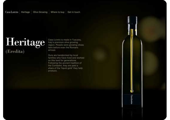 Casa loreto site screen shot